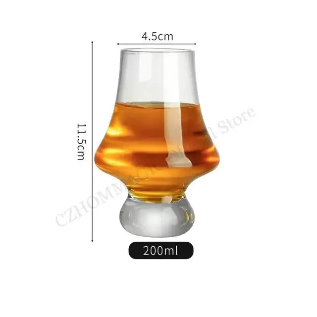 Crystal Tasting Glasses by Zendrop featuring a sleek whisky glass with a 200ml capacity, ideal for enhancing the sensory experience of your favorite drinks.