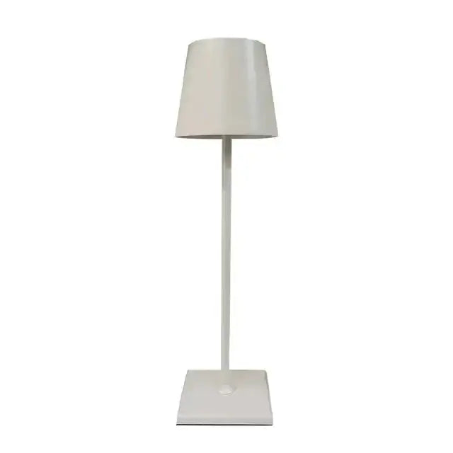 Cordless lamp by Zendrop featuring a sleek white design, perfect for indoor and outdoor use.