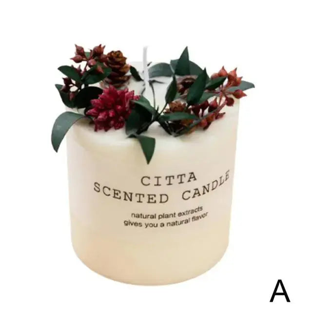 Single Creative Soy Wax Romantic Aromatherapy Candle by Zendrop, featuring natural plant extracts and decorative elements.